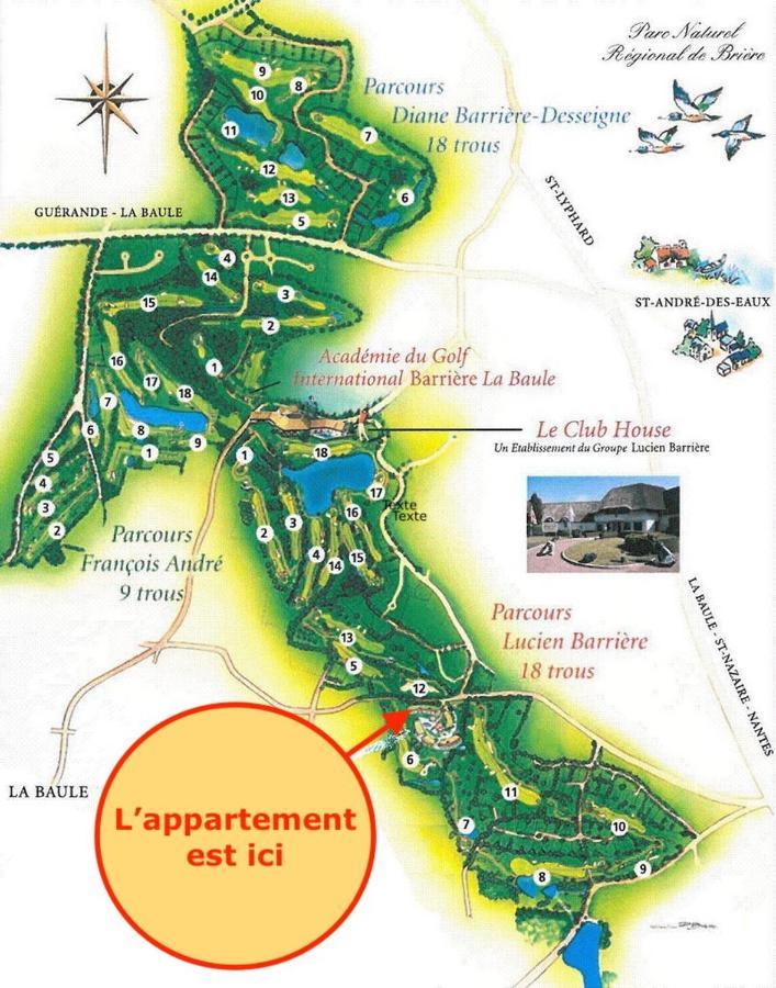 Appartement De Standing Dans Le Golf International De La Baule Saint-Andre-des-Eaux  ภายนอก รูปภาพ